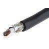 Alpha Wire XTRA-GUARD 2 Screened Control Cable, 2 Cores 0.23mm² 24 AWG, 30 m, Black Polyethylene Sheath 25112 BK005