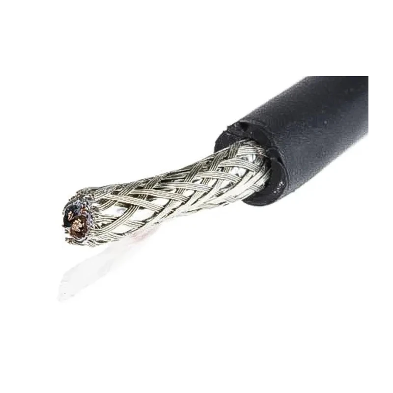 Alpha Wire XTRA-GUARD 2 Screened Control Cable, 2 Cores 0.23mm² 24 AWG, 30 m, Black Polyethylene Sheath 25112 BK005