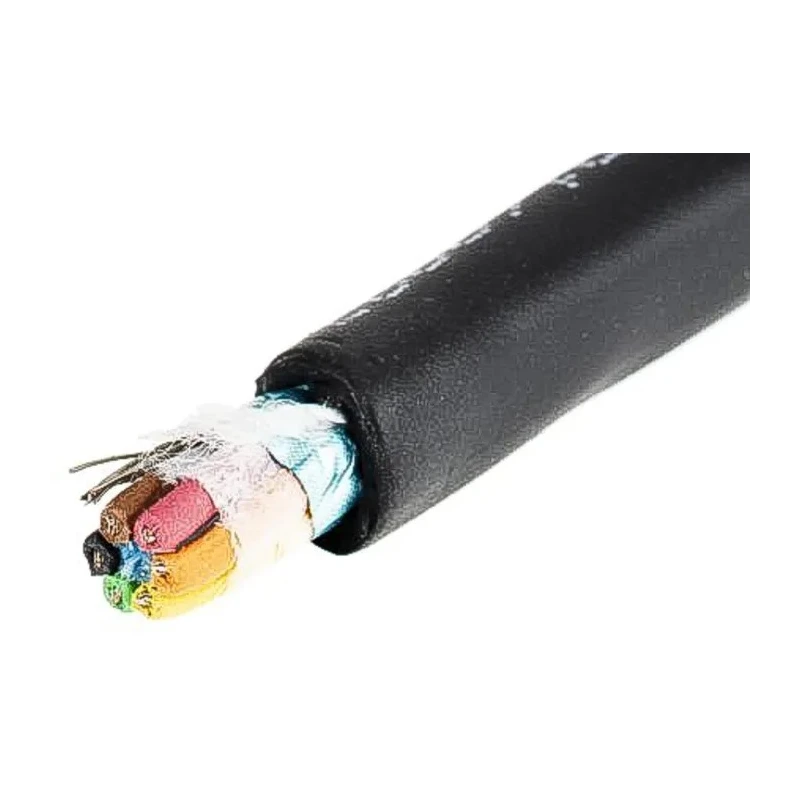 Alpha Wire XTRA-GUARD 2 Screened Armoured Control Cable 6 Cores 0.23mm² 24AWG 30m 300V Black Polyvinyl Chloride 25096 BK005
