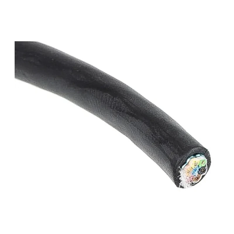 Alpha Wire XTRA-GUARD 2 Screened Armoured Control Cable 6 Cores 0.23mm² 24AWG 30m 300V Black Polyvinyl Chloride 25096 BK005