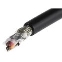Alpha Wire XTRA-GUARD 2 Screened Control Cable 4 Cores 0.23mm² 24 AWG PVC Sheath 30m 300V 25114 BK005