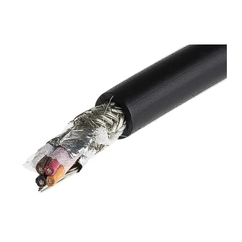 Alpha Wire XTRA-GUARD 2 Screened Control Cable 4 Cores 0.23mm² 24 AWG PVC Sheath 30m 300V 25114 BK005