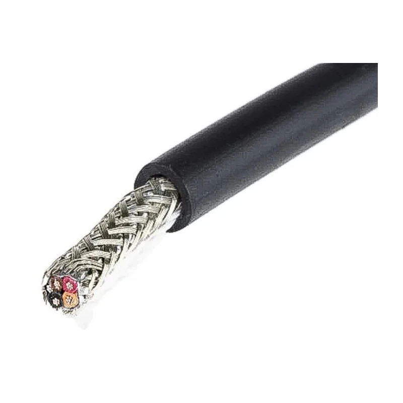 Alpha Wire XTRA-GUARD 2 Screened Control Cable 4 Cores 0.23mm² 24 AWG PVC Sheath 30m 300V 25114 BK005