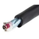 Alpha Wire XTRA-GUARD 2 Control Cable, 3 Cores, 0.56mm² (20 AWG), Screened, 30 m, Black Polyvinyl Chloride Sheath 25463 BK005