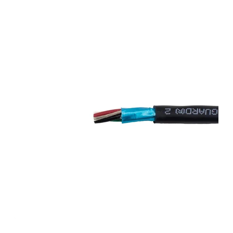 Alpha Wire XTRA-GUARD 2 Control Cable, 3 Cores, 0.56mm² (20 AWG), Screened, 30 m, Black Polyvinyl Chloride Sheath 25463 BK005