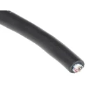 Alpha Wire XTRA-GUARD 2 Control Cable, 3 Cores, 0.56mm² (20 AWG), Screened, 30 m, Black Polyvinyl Chloride Sheath 25463 BK005
