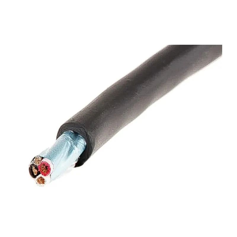 Alpha Wire XTRA-GUARD 2 Control Cable, 3 Cores, 0.56mm² (20 AWG), Screened, 30 m, Black Polyvinyl Chloride Sheath 25463 BK005
