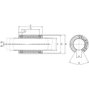 Bosch Rexroth Linear Bearing with 47 mm OD, Length 68 mm, Static Load Rating 2880 N, Polyacetal Material R067123040