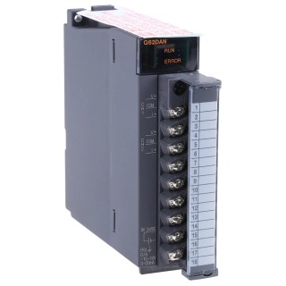 Mitsubishi Electric MELSEC Q Series PLC I/O Module 24V dc 16 bit Resolution Q62DAN