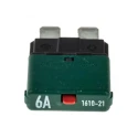 ETA Thermal Circuit Breaker 6A Current Rating 1-Pole Base Mount 32V AC, 48V DC 1610-21-6A