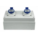 Scame Surface Mount Industrial Power Socket 16A 250V 2P+PE IP44 Blue 671 IP44