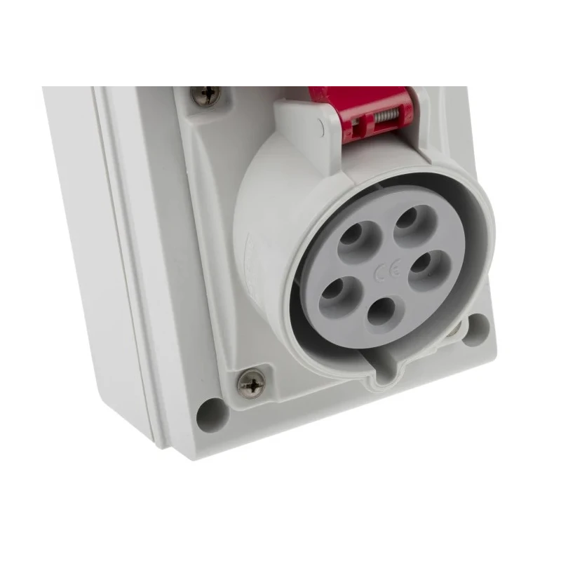 Scame Residual Current Device, Wall Mount 3P+N+PE Angled Connector 32A 415V DOMINO IP44 