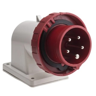 Scame Industrial Power Connector EUREKA Series 3P+N+PE 16A 415V Wall Mount Right Angle 247.1697