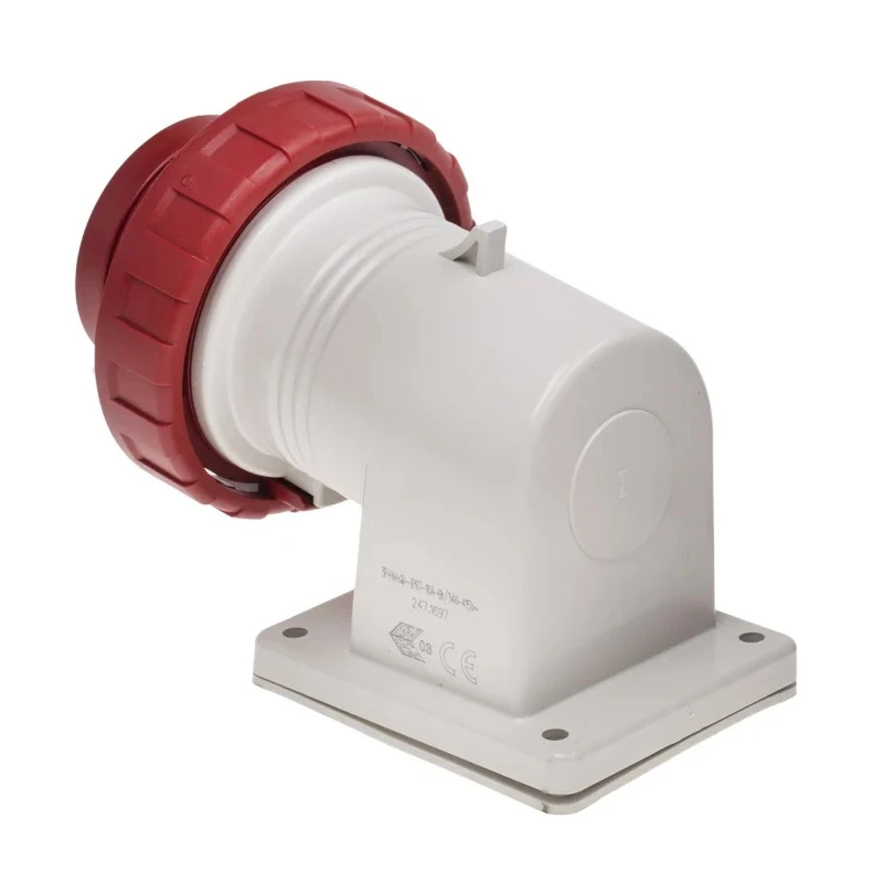 Scame Industrial Power Connector EUREKA Series 3P+N+PE 16A 415V Wall Mount Right Angle 247.1697