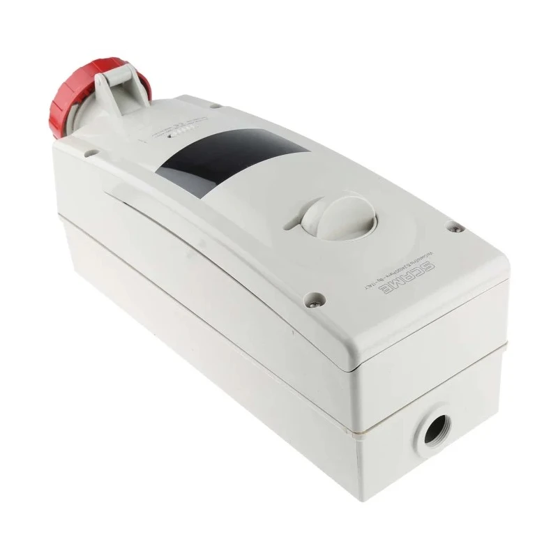 Scame ADVANCE 2 IP67 Red Wall Mount 3P+PE Angled Residual Current Device, 32A, 415V IP67