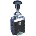 Parker Pneumatic Manual Control Valve Button Mechanism 53 Series G 1/4 Thread, 10 bar, 1740 L/min Flow B53003HXS