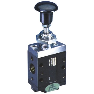 Parker Pneumatic Manual Control Valve Button Mechanism 53 Series G 1/4 Thread, 10 bar, 1740 L/min Flow B53003HXS