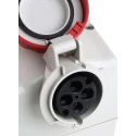 Scame ADVANCE 2 IP67 Red Wall Mount 3P+PE Angled Residual Current Device, 32A, 415V IP67