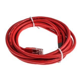 RS PRO Cat6 Ethernet Cable 3 m Red RJ45 Male to RJ45 Male S/FTP PVC 411-205