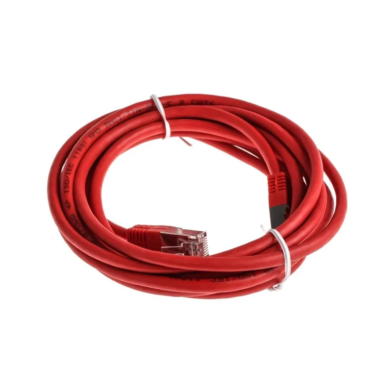 RS PRO Cat6 Ethernet Cable 3 m Red RJ45 Male to RJ45 Male S/FTP PVC 411-205