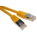RS PRO Cat6 Terminated Shielded Screened Ethernet Cable, 2 m, Yellow PVC Cat6