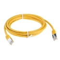 RS PRO Cat6 Terminated Shielded Screened Ethernet Cable, 2 m, Yellow PVC Cat6