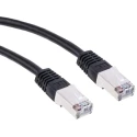 RS PRO Cat6 Ethernet Cable 1 m Black RJ45 Male to RJ45 Male S/FTP PVC 411-227