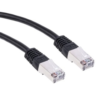 RS PRO Cat6 Ethernet Cable 1 m Black RJ45 Male to RJ45 Male S/FTP PVC 411-227