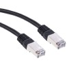 RS PRO Cat6 Ethernet Cable 1 m Black RJ45 Male to RJ45 Male S/FTP PVC 411-227