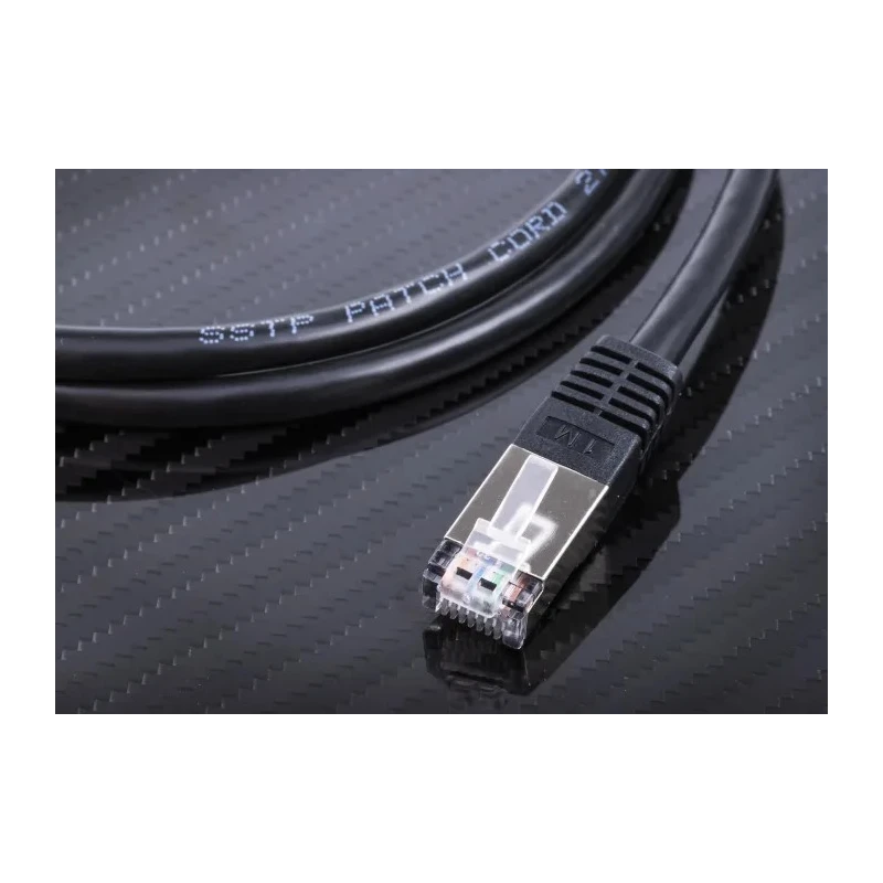RS PRO Cat6 Ethernet Cable 1 m Black RJ45 Male to RJ45 Male S/FTP PVC 411-227
