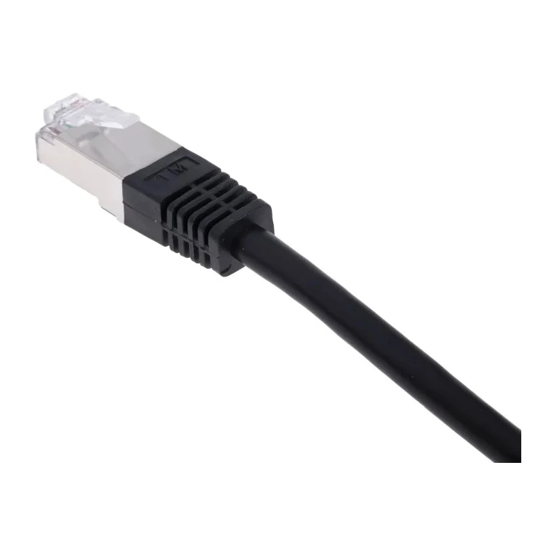 RS PRO Cat6 Ethernet Cable 1 m Black RJ45 Male to RJ45 Male S/FTP PVC 411-227