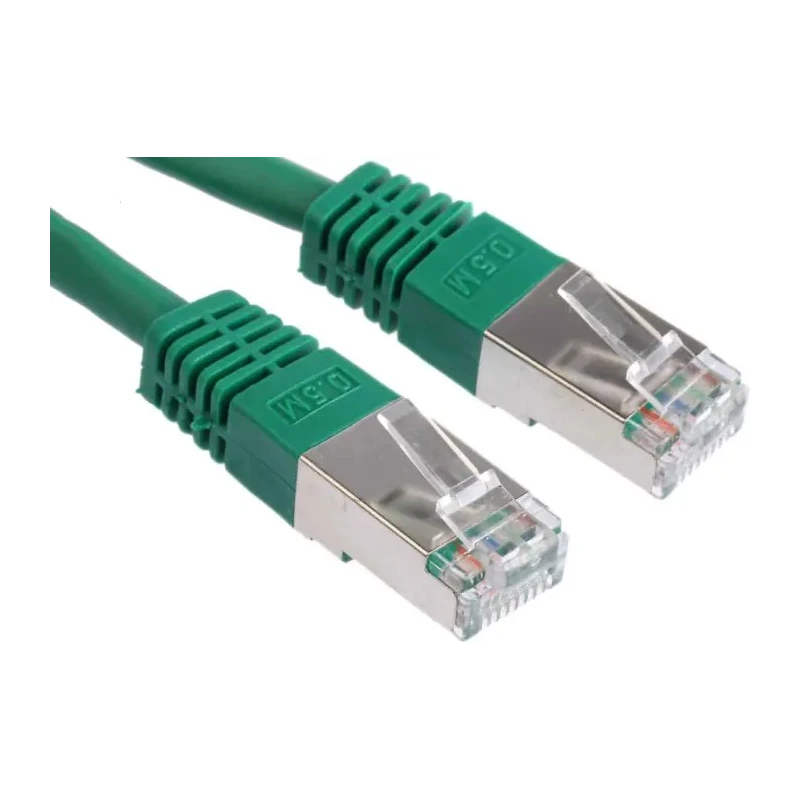 RS PRO Cat6 Ethernet Cable 0.5 m Green RJ45 Male to RJ45 Male S/FTP PVC 411-362