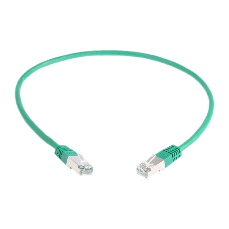 RS PRO Cat6 Ethernet Cable 0.5 m Green RJ45 Male to RJ45 Male S/FTP PVC 411-362