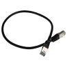 RS PRO Cat6 Ethernet Cable, 0.5 m, Black RJ45 Male to RJ45 Male, S/FTP PVC 411-384