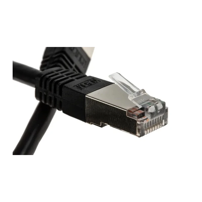 RS PRO Cat6 Ethernet Cable, 0.5 m, Black RJ45 Male to RJ45 Male, S/FTP PVC 411-384