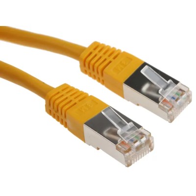 RS PRO Shielded Cat6 Ethernet Cable, 3 m Length, Yellow PVC Jacket Cat6