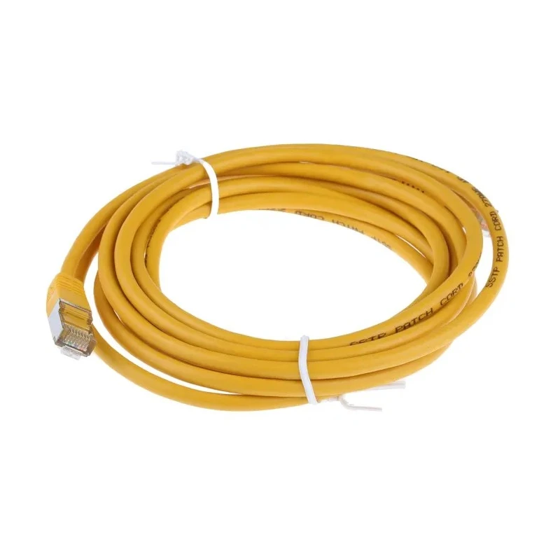 RS PRO Shielded Cat6 Ethernet Cable, 3 m Length, Yellow PVC Jacket Cat6