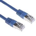 RS PRO Cat6 Ethernet Cable 0.5 m Blue RJ45 Male to RJ45 Male S/FTP PVC 411-378