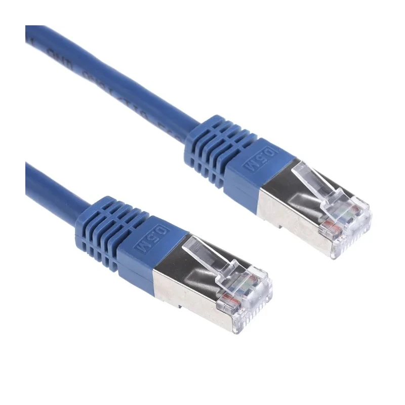 RS PRO Cat6 Ethernet Cable 0.5 m Blue RJ45 Male to RJ45 Male S/FTP PVC 411-378