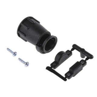 TE Connectivity Black Thermoplastic Cable Clamp 11.51 mm Max Bundle Diameter 35.6 mm Length 24.1 mm Width 182663-1