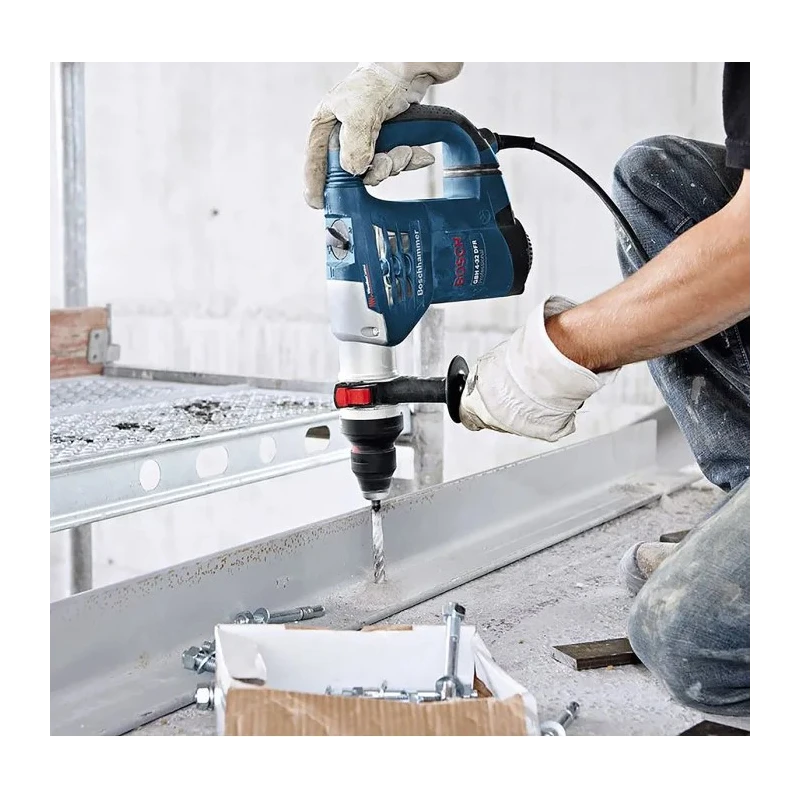 Bosch Rotary Hammer Drill Corded 230V, 900W, Brushed Motor, SDS Plus Chuck, Type F Schuko Plug 0611332101