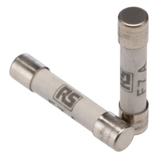 RS PRO 7A Fast Acting Ceramic Cartridge Fuse, 6.3 x 32 mm, 500V AC, High Breaking Capacity, German Origin 413-232