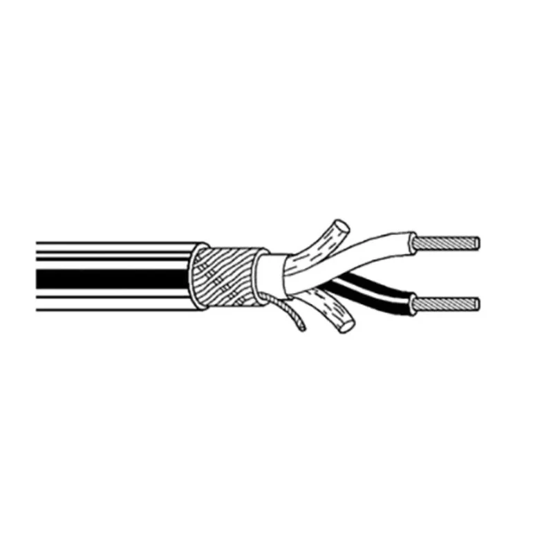 Belden 1800F Series Audio Cable 5.36 mm OD, 305 m Length, Black Jacket 1800F B591000