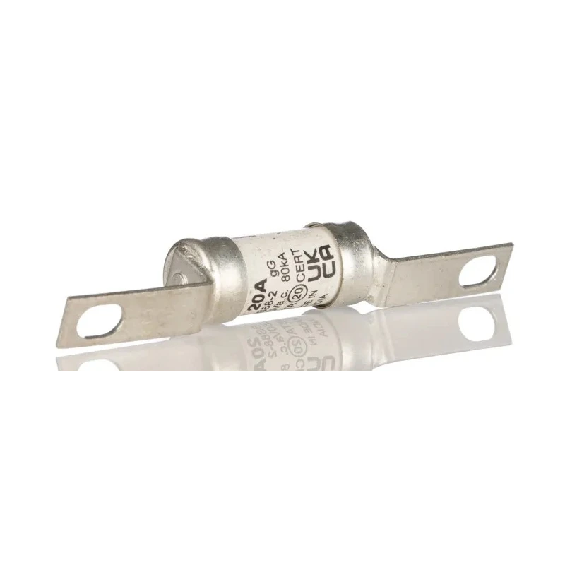 Eaton 20A British Standard Fuse A2 550V AC High Rupture Capacity, Offset Tag 73 mm AAO20