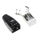 Bel-Stewart SS-39 Series RJ45 Connector Male Cable Cat6a Shielded Straight 1 Port 8 Way 