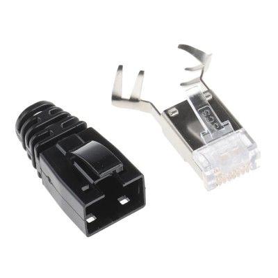 Bel-Stewart SS-39 Series RJ45 Connector Male Cable Cat6a Shielded Straight 1 Port 8 Way 