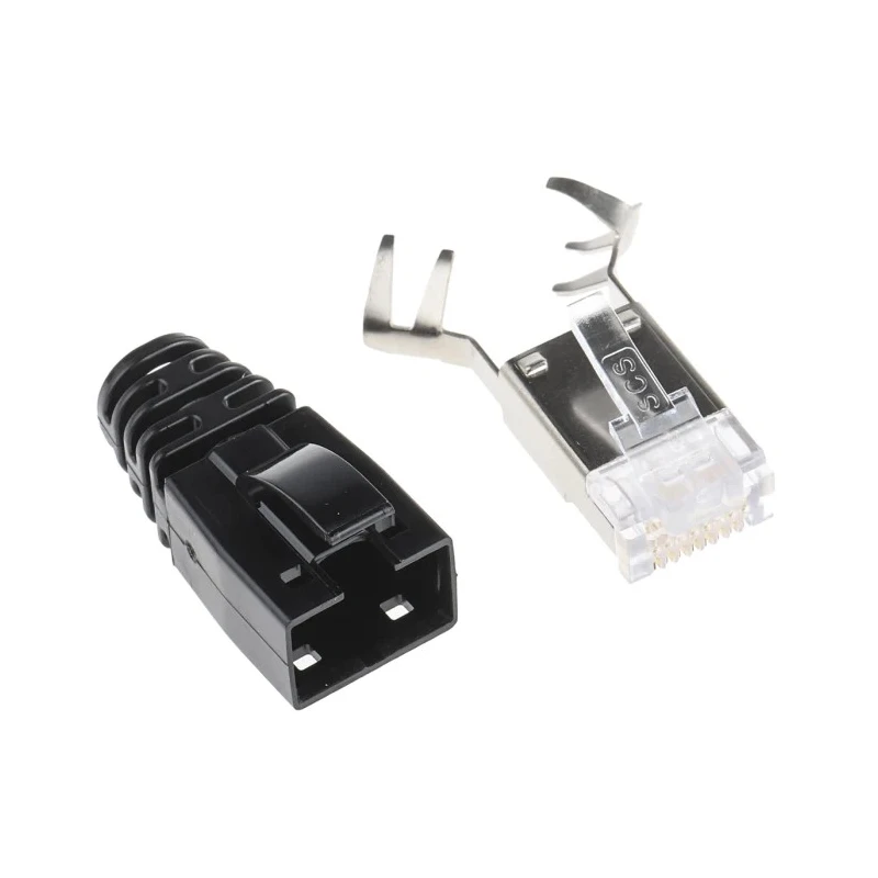 Bel-Stewart SS-39 Series RJ45 Connector Male Cable Cat6a Shielded Straight 1 Port 8 Way 