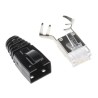 Bel-Stewart SS-39 Series RJ45 Connector Male Cable Cat6a Shielded Straight 1 Port 8 Way