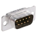 ITT Cannon D* 9 Way Straight Panel Mount D-Sub Connector Male 1200V 7.5A 121073-2040 D