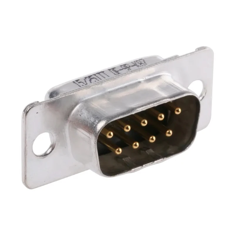 ITT Cannon D* 9 Way Straight Panel Mount D-Sub Connector Male 1200V 7.5A 121073-2040 D